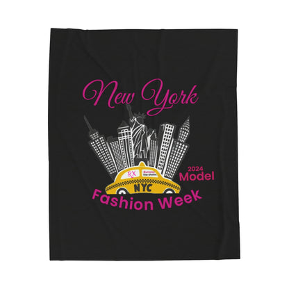 New York Model Velveteen Plush Blanket