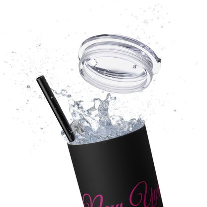 Skinny Tumbler with Straw, 20oz