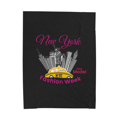 New York Model Velveteen Plush Blanket