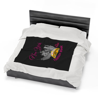 New York Model Velveteen Plush Blanket