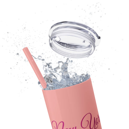 Skinny Tumbler with Straw, 20oz